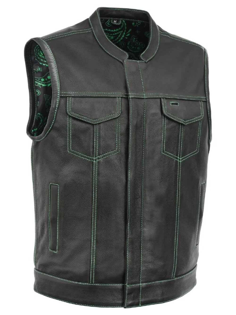 Empire Edge Men's Motorcycle Leather Vest